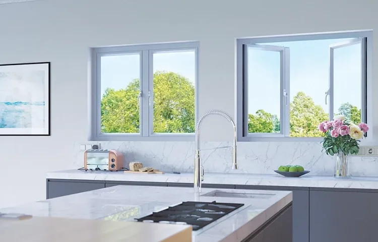 Slimline aluminium windows side view
