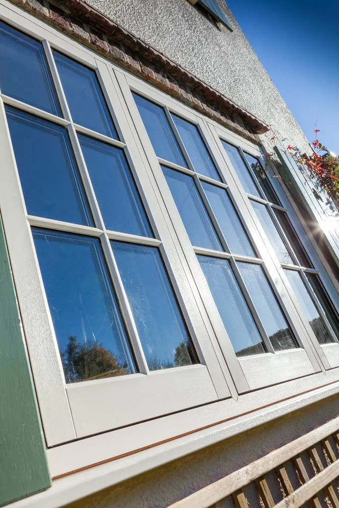 uPVC flush casement windows side view
