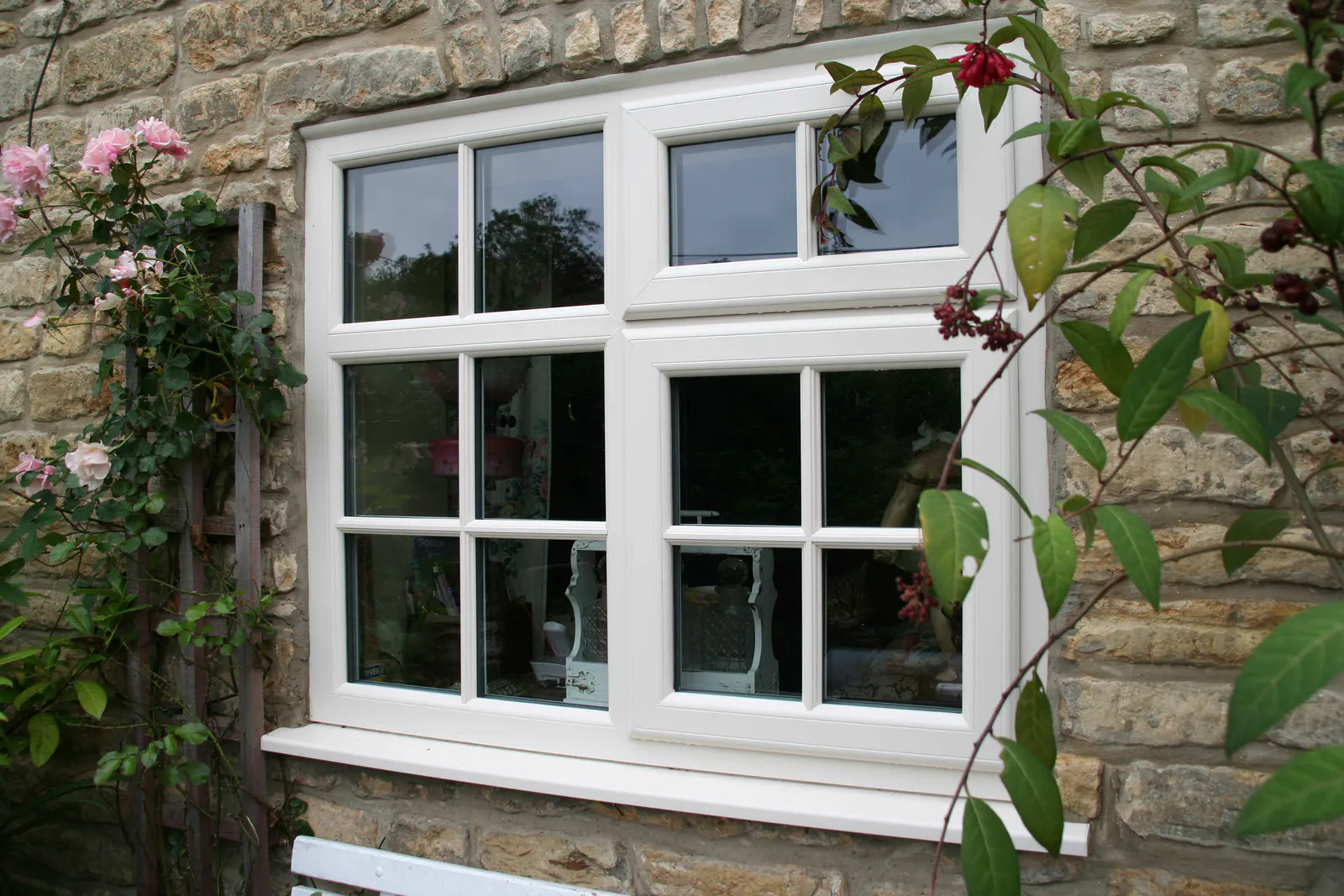uPVC casement windows side view