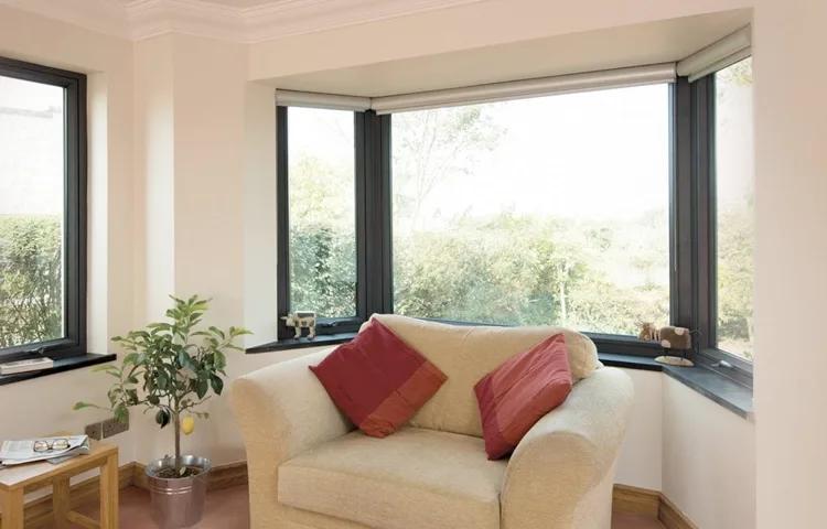 Aluminium French-style windows flooding a room with light