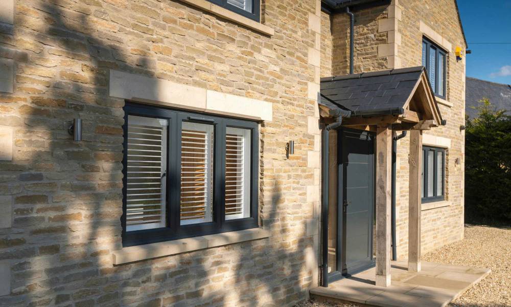Yorkshire home with slimline aluminium casement windows